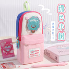 Dopamine high-value schoolbag, vertical pencil case, large-capacity boys and girls niche non-collision stationery bag, pencil bag
