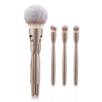 Foreign trade hot-selling new 4-in-1 magnetic suction 4 makeup brushes loose powder eyeshadow brush soft hair beauty tools wholesale