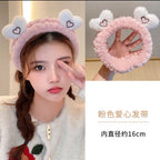 New cartoon hair band, special for face washing, Internet celebrity female tide mask, wide-sided simple hair band, pressure headband, headband.