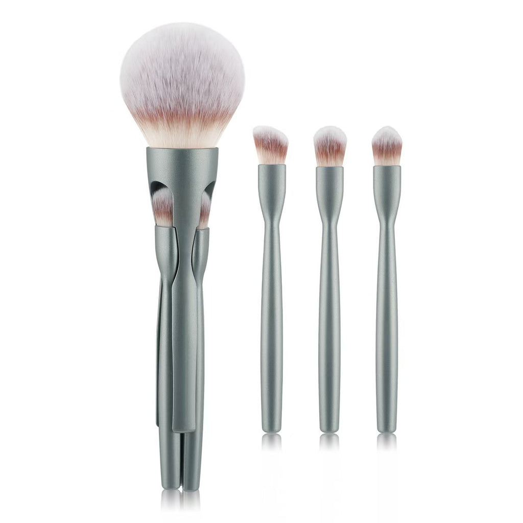 Foreign trade hot-selling new 4-in-1 magnetic suction 4 makeup brushes loose powder eyeshadow brush soft hair beauty tools wholesale