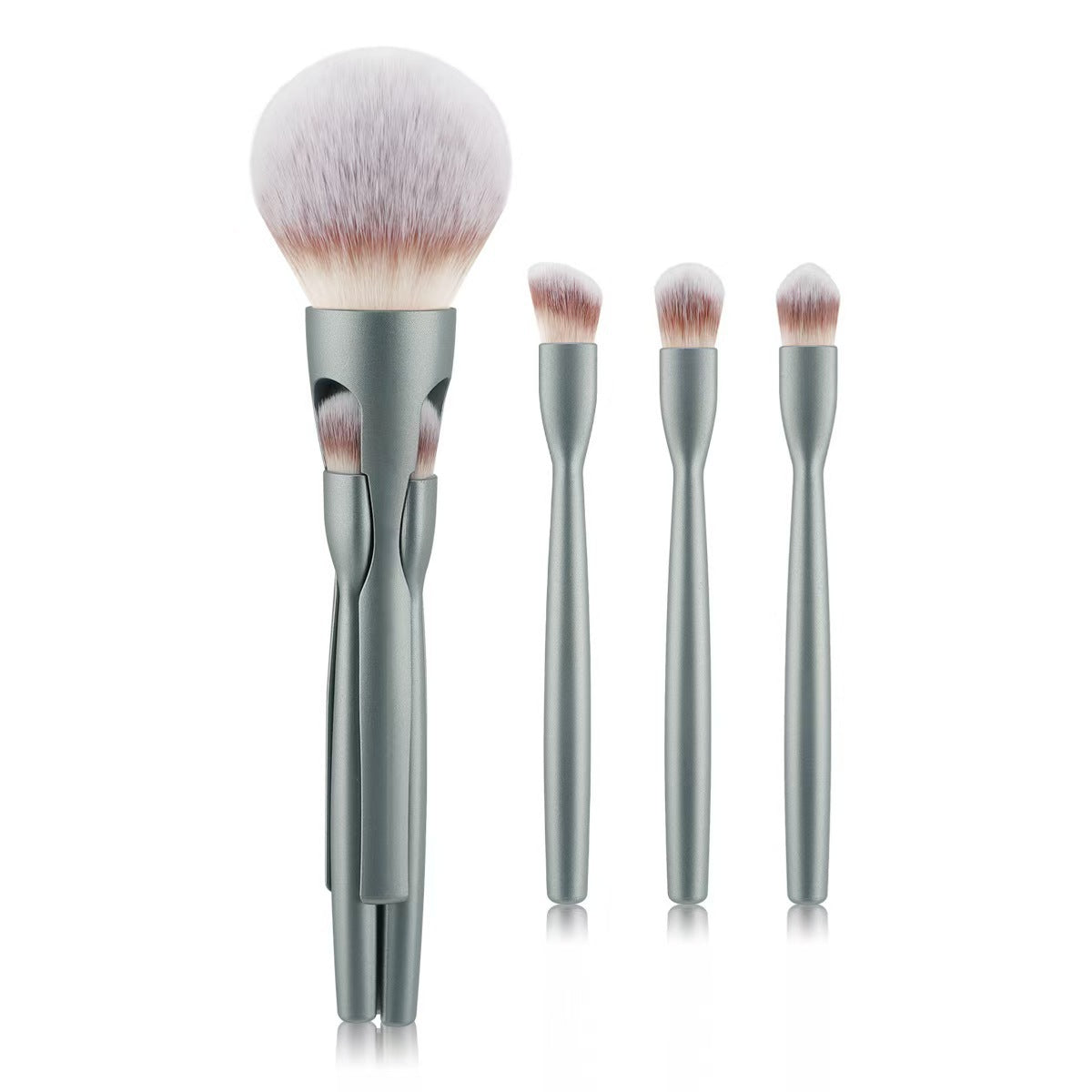 Foreign trade hot-selling new 4-in-1 magnetic suction 4 makeup brushes loose powder eyeshadow brush soft hair beauty tools wholesale
