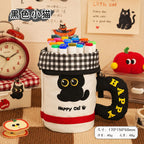 New cute cylinder foldable pencil case creative stationery student high value large capacity cute pencil case pen holder