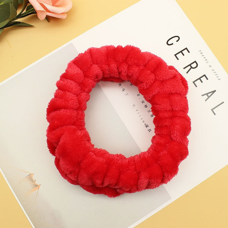 New cartoon hair band, special for face washing, Internet celebrity female tide mask, wide-sided simple hair band, pressure headband, headband.