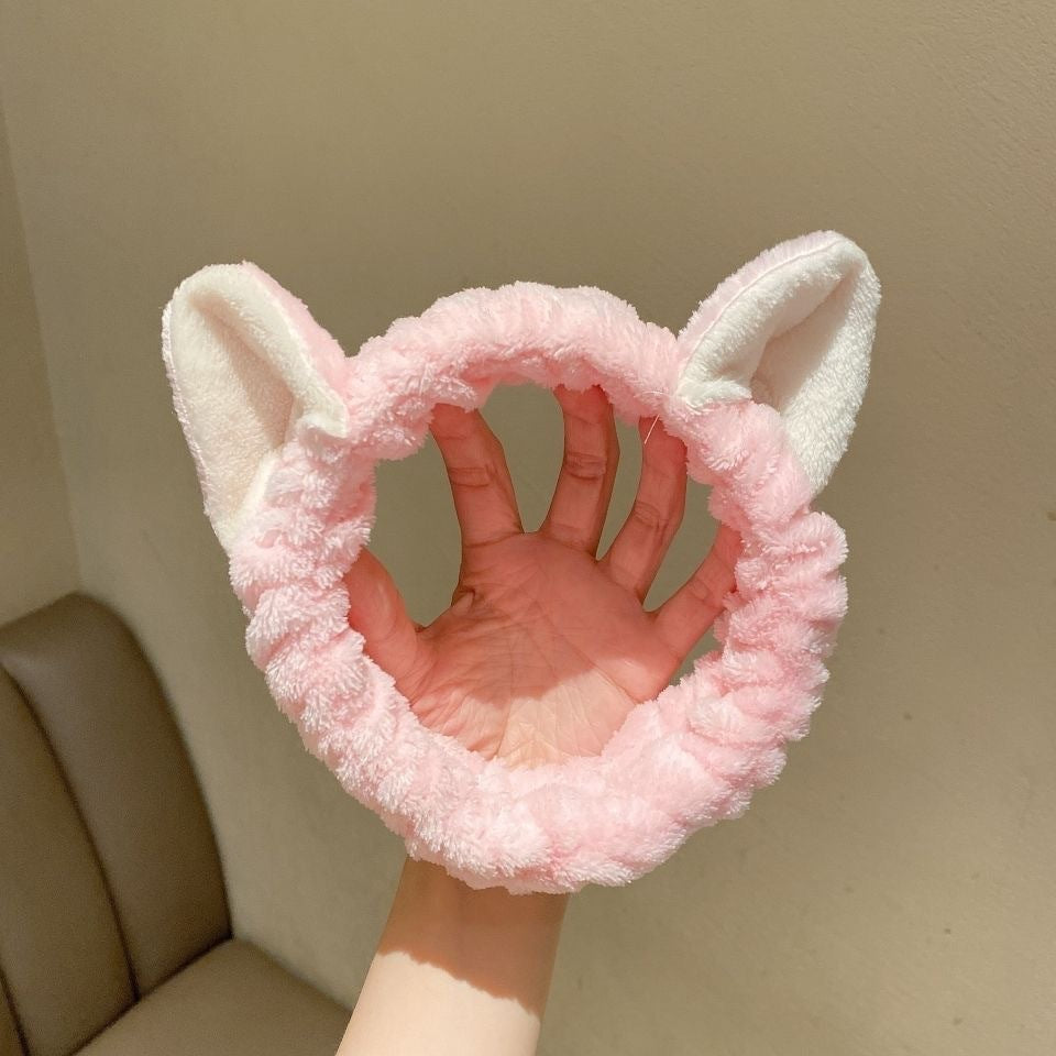 New cartoon hair band, special for face washing, Internet celebrity female tide mask, wide-sided simple hair band, pressure headband, headband.