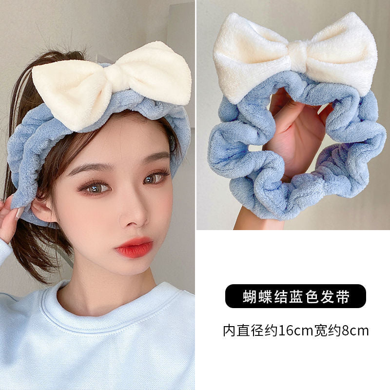 New cartoon hair band, special for face washing, Internet celebrity female tide mask, wide-sided simple hair band, pressure headband, headband.