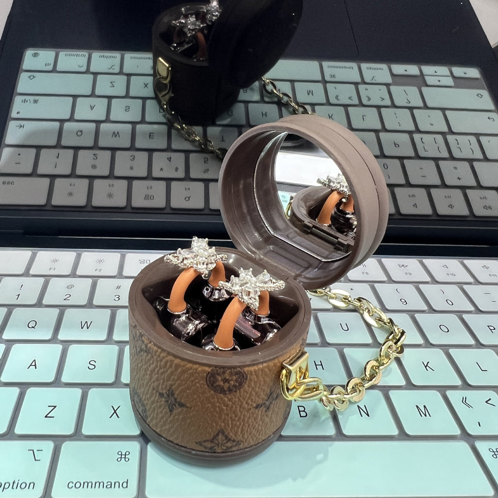 Bluetooth headset 2026 new high value, high sound quality, noise reduction and leak-proof super long battery life ear clip retro bag for women