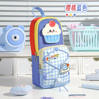 Dopamine high-value schoolbag, vertical pencil case, large-capacity boys and girls niche non-collision stationery bag, pencil bag