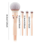 Foreign trade hot-selling new 4-in-1 magnetic suction 4 makeup brushes loose powder eyeshadow brush soft hair beauty tools wholesale