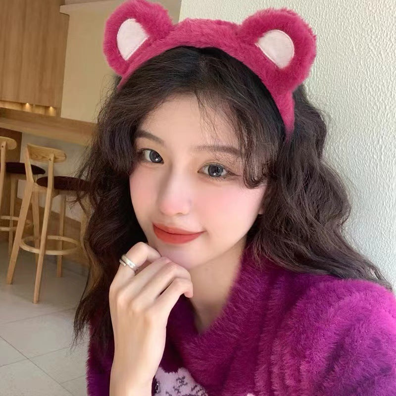 New cartoon hair band, special for face washing, Internet celebrity female tide mask, wide-sided simple hair band, pressure headband, headband.
