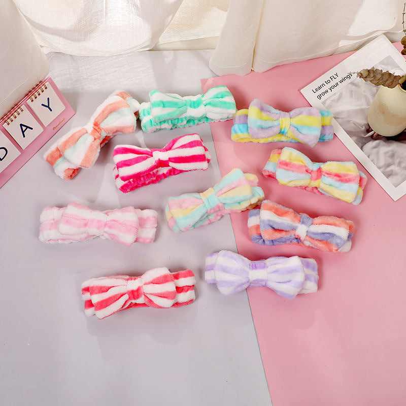 New cartoon hair band, special for face washing, Internet celebrity female tide mask, wide-sided simple hair band, pressure headband, headband.