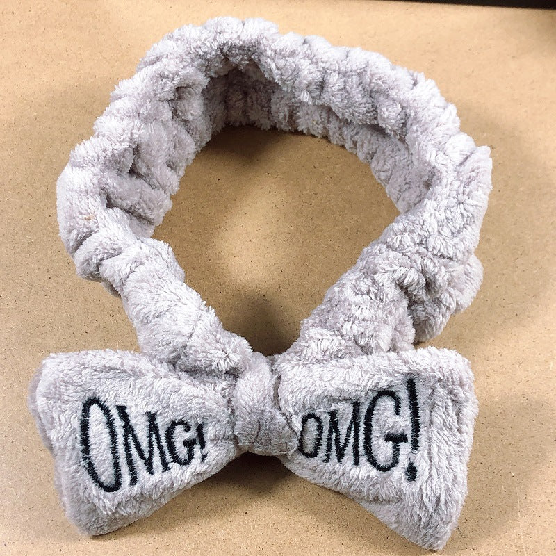 New cartoon hair band, special for face washing, Internet celebrity female tide mask, wide-sided simple hair band, pressure headband, headband.