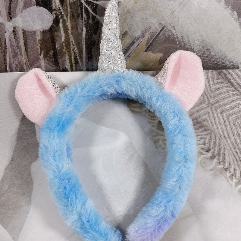 New cartoon hair band, special for face washing, Internet celebrity female tide mask, wide-sided simple hair band, pressure headband, headband.