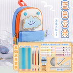 Dopamine high-value schoolbag, vertical pencil case, large-capacity boys and girls niche non-collision stationery bag, pencil bag