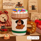 New cute cylinder foldable pencil case creative stationery student high value large capacity cute pencil case pen holder