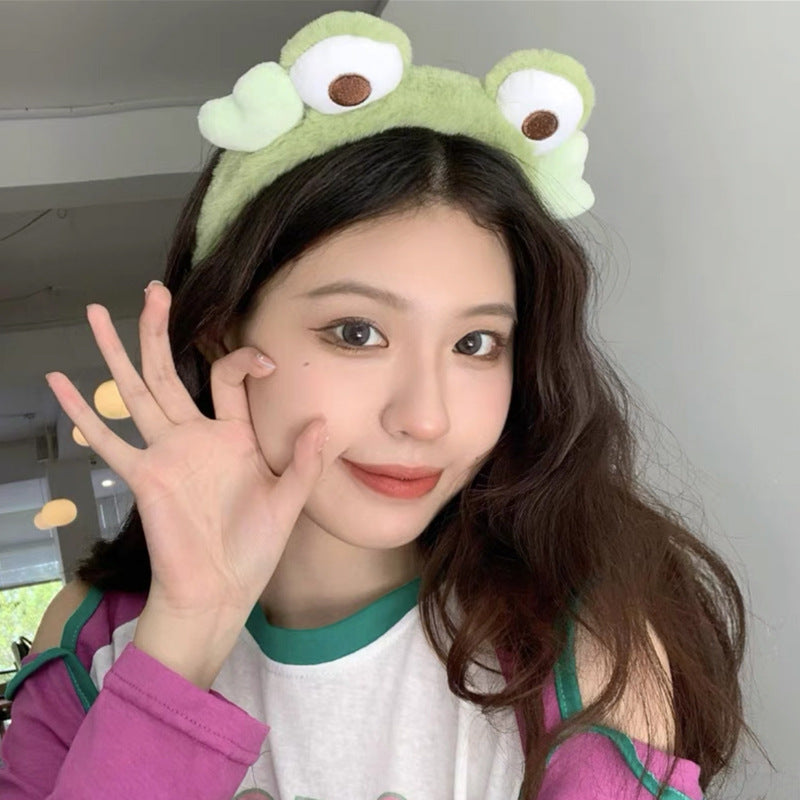New cartoon hair band, special for face washing, Internet celebrity female tide mask, wide-sided simple hair band, pressure headband, headband.