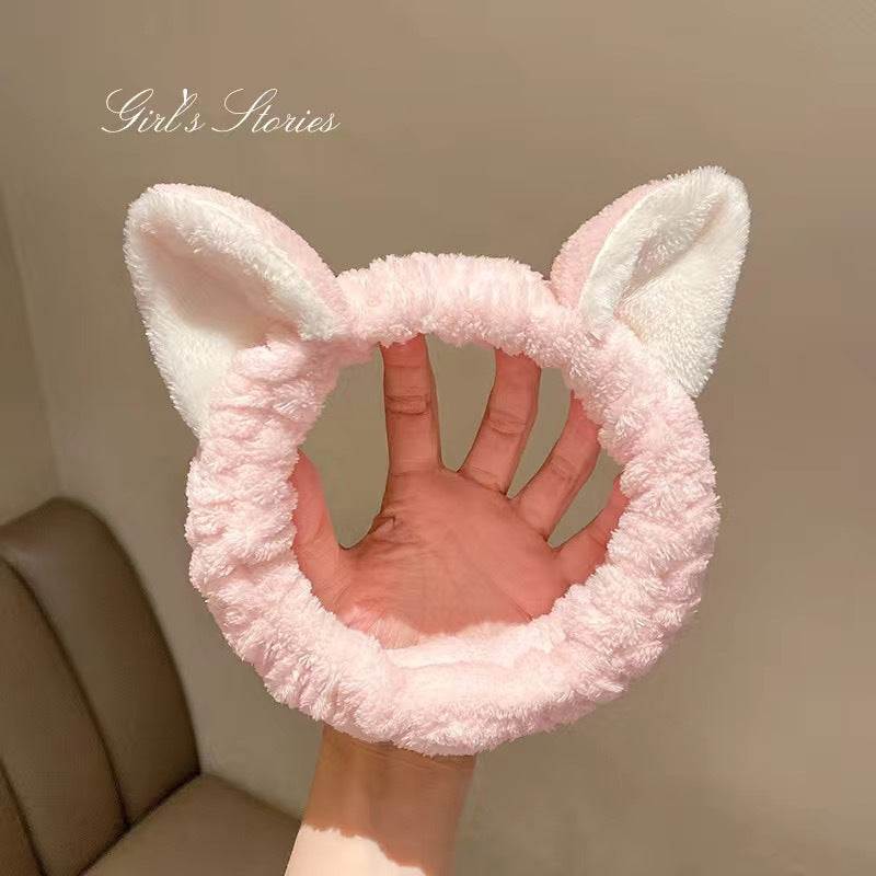 New cartoon hair band, special for face washing, Internet celebrity female tide mask, wide-sided simple hair band, pressure headband, headband.