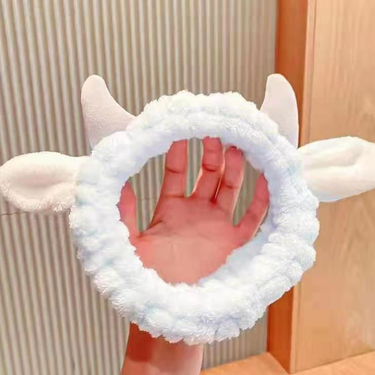 New cartoon hair band, special for face washing, Internet celebrity female tide mask, wide-sided simple hair band, pressure headband, headband.