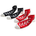 Fashion Breathable Shoelaces Boat Socks, Shallow Mouth Low-Top Short Tube Personalised ins/insta Sneakers Trendy Sports Shoes and Socks