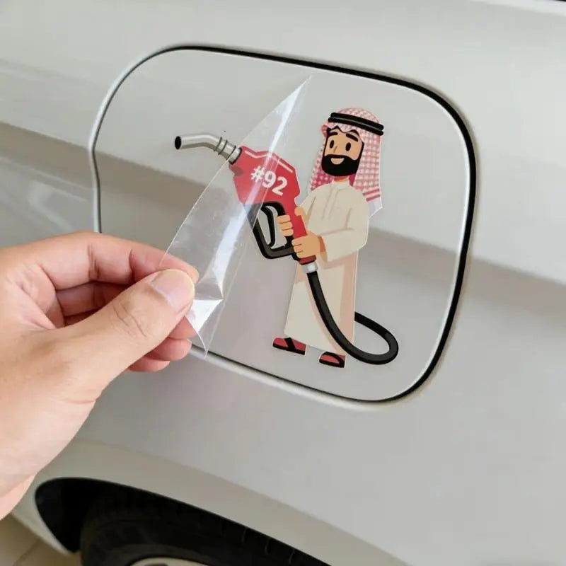 Oil Tank Sticker Sticky Wallpaper Oil Cap Sticker For Tractor Trailer Mirror Secondary image