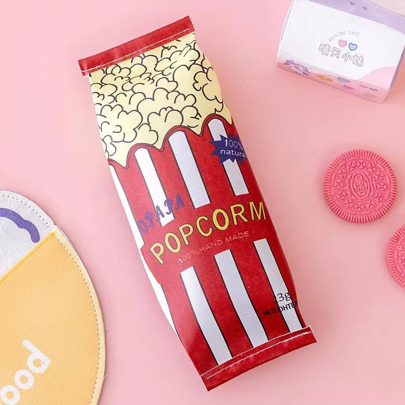 New creative simulation snack pencil case School pencil bag Multifunctional storage box Stationery bag Fun pencil bag