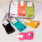 Creative Rhinestone Toe Nail Art Five‑Toe Socks, Breathable Polyester Split‑Toe Mid‑Calf Socks, Multi‑Color Trendy Casual Socks