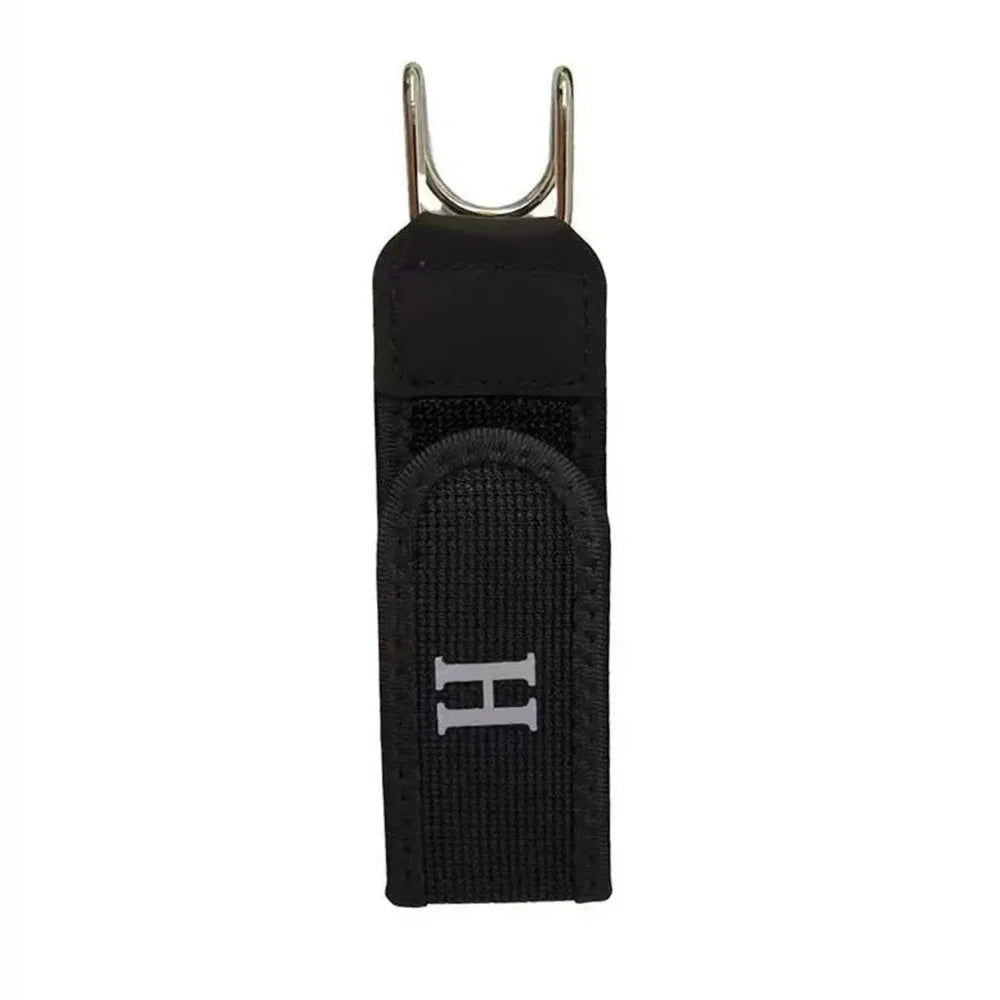 New Adjustable Elastic Style Waistband Buckle with Magic Tape & Metal Hooks Outdoor Portable Waist Band Tool Belt Nylon Soft