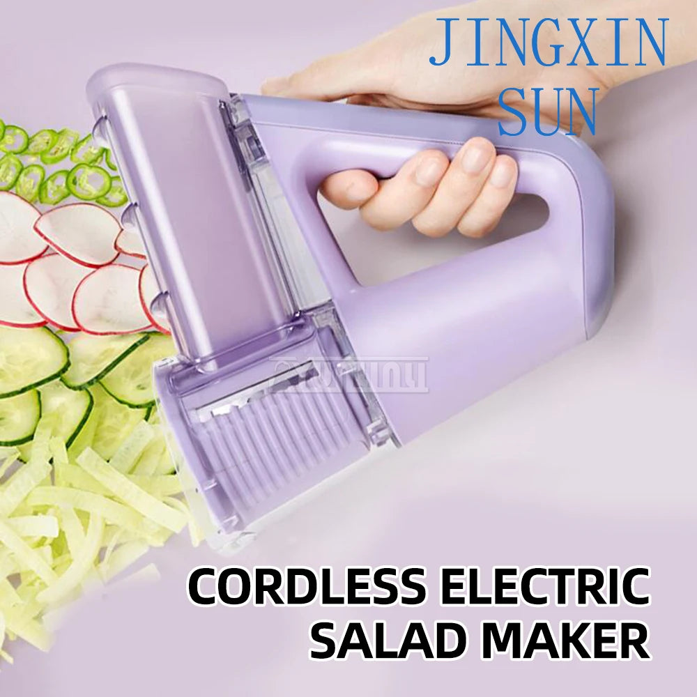 Electric Vegetable Slicer Hand-held Food Processor Carrot Cucumber Potato Cutter Kitchen Tool Ice Shaved Machine Secondary image