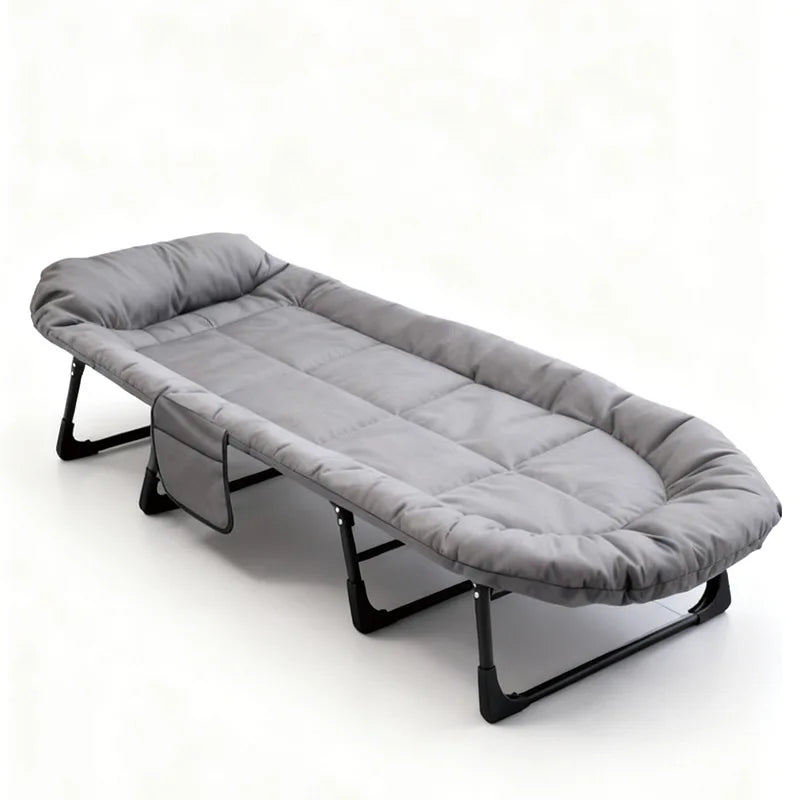 Foldable Office Single Nap Utensil Lounge Chair for Home Use, Simple Small Bed for Hospital Care, Marching Bed，Camping Cots