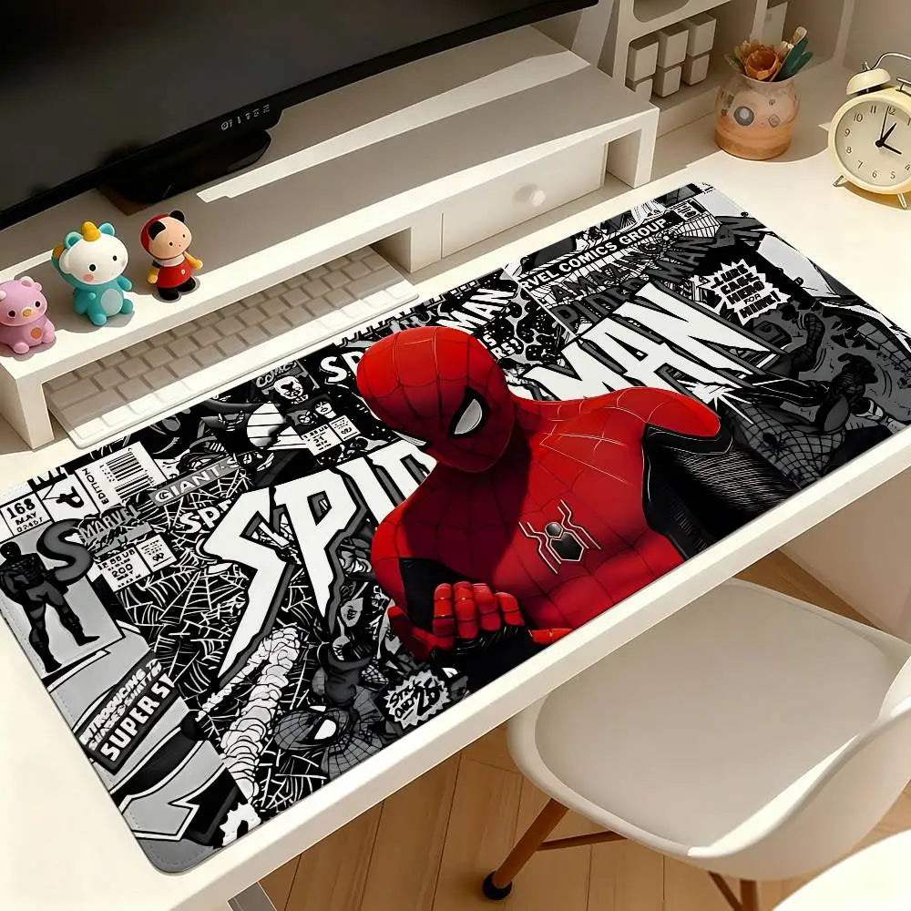 Cool-Spider-Man Mouse Pad Computer Mat Deskpad Laptop Keyboard Mat Office Large Landscape Mousepad