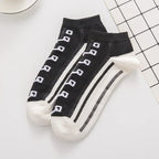 Fashion Funny Women's Men Harajuku Style Socks Kawaii Shoe Print Cute Short Sock Gift For Women Men Dropshipping