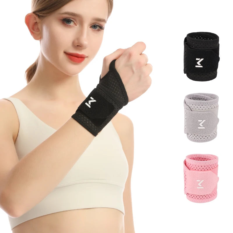 1/2PCS  Breathable Mesh Wrist Support Wrap, Compression Sleeve for Joint Pain, Sprain Protection and Chronic Overuse Injuries