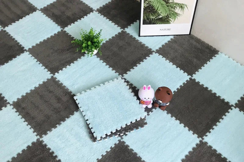 10/20PCS Soft Plush Children's Mat Baby Play Mat Baby Toys Eva Foam Puzzle Carpet In Children's Room Keep Warm Playmat 30*30*1CM