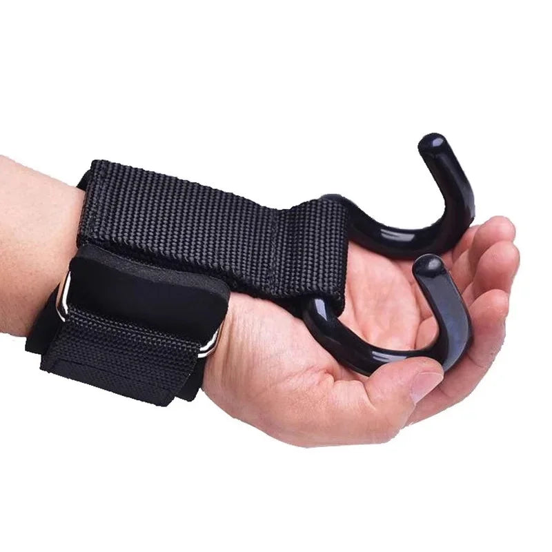 2Pcs Fitness Power Hooks Pull-Up Hard Pull Training Anti-Fall Lifting Hook Power Hook Grip Wrist Strap Pull-Up Hand Straps Secondary image