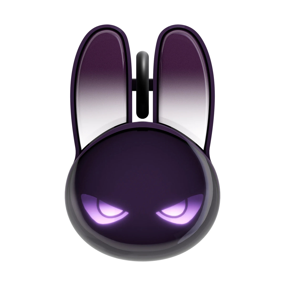 MOFII M6C Evil Rabbit Dual-mode Mouse, Black Cool Rabbit Shape, RGB Ambient Light, Silent Rechargeable, Multi-device Compatible