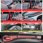 Car Seat Gap Filler 2PCS Universal Auto Seat Side Gap Plug Stop Phone Key Coin Falling Car Interior Accessories