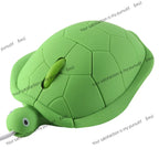 FOR Green Turtle 2.4G Wired/wireless Mouse Mute Button 1600DPI Auto Sleep Mini Office Mouse Suitable for Computers Laptops