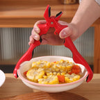 3-in-1 Heat-Proof Dish Clips for Kitchen, Anti-Slip Plate Grippers, Labor-saving Bottle Opener Integrated at the Tail
