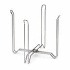 304 Stainless Steel Trash Bag Holder Foldable Raised Bottom Garbage Bag Rack Portable Wide Opening Sink Garbage Organizer