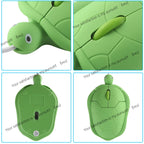 FOR Green Turtle 2.4G Wired/wireless Mouse Mute Button 1600DPI Auto Sleep Mini Office Mouse Suitable for Computers Laptops