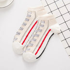 Fashion Funny Women's Men Harajuku Style Socks Kawaii Shoe Print Cute Short Sock Gift For Women Men Dropshipping