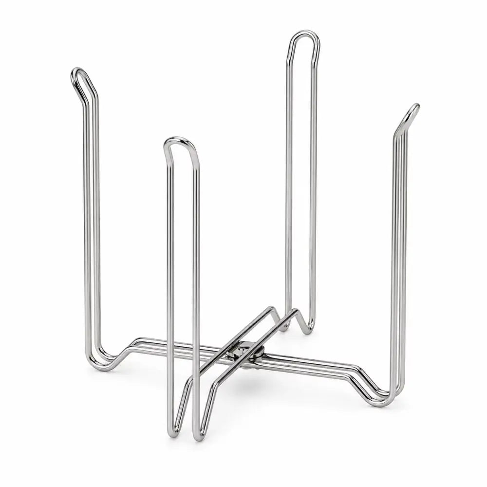 304 Stainless Steel Trash Bag Holder Foldable Raised Bottom Garbage Bag Rack Portable Wide Opening Sink Garbage Organizer