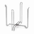 304 Stainless Steel Trash Bag Holder Foldable Raised Bottom Garbage Bag Rack Portable Wide Opening Sink Garbage Organizer