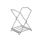 304 Stainless Steel Trash Bag Holder Foldable Raised Bottom Garbage Bag Rack Portable Wide Opening Sink Garbage Organizer