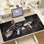 The G-gun Pattern Mouse Pad Anti Slip Rubber Edge Locked Thickened Laptop Gaming Desk Mat