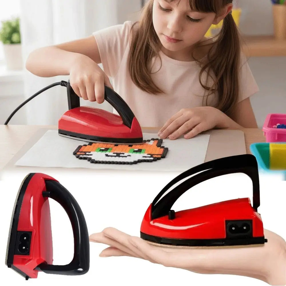 Constant Temperature Design Electric Dry Iron Golden Bottom Plate Smooth and Wear-resistant Travel Flat Iron Compact Handheld Secondary image