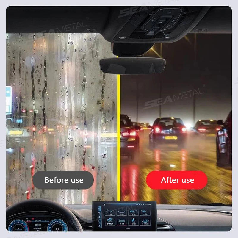 SEAMETAL 120ML 150ML Car Glass Oil Film Cleaning Brush Hydrophobic Glass Coating Cleaner Oil Film Remover Anti-Rain Fog Brushes
