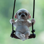Trend Swing Dog Auto Interior Accessories Decoration Sunglasses Car Pendant Bulldog Resin Car Hanging Gift