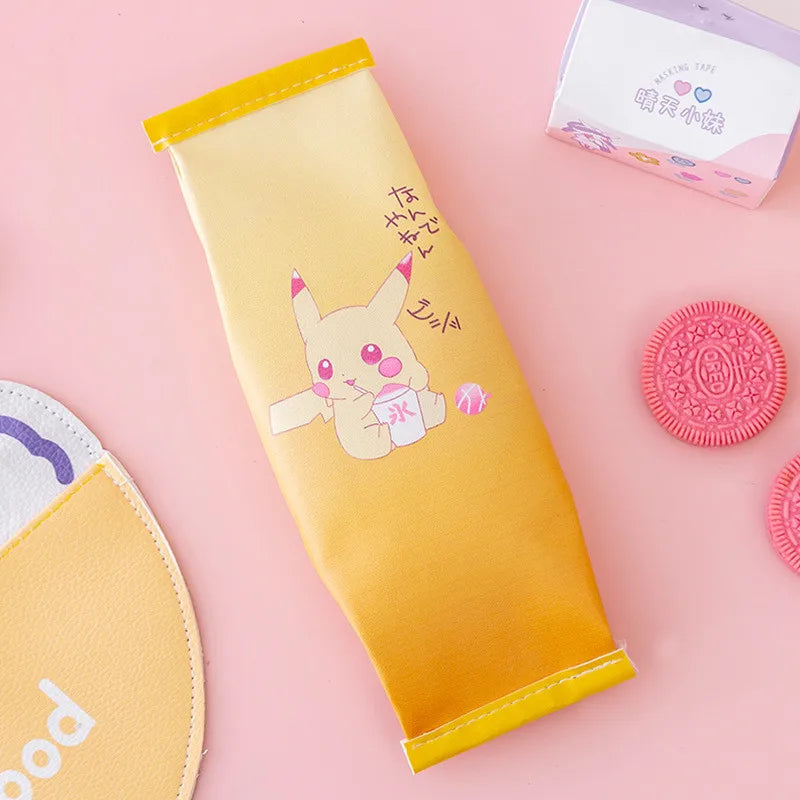 New creative simulation snack pencil case School pencil bag Multifunctional storage box Stationery bag Fun pencil bag