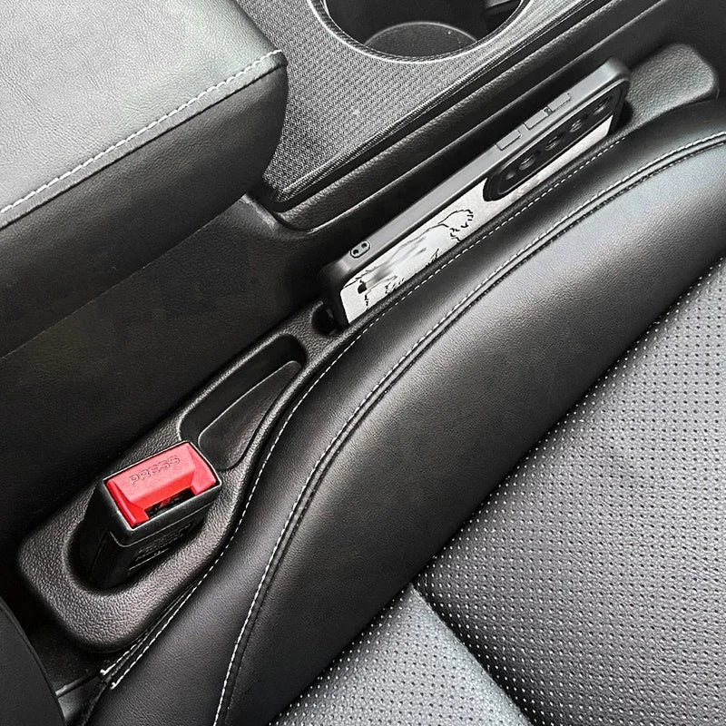 Car Seat Gap Filler 2PCS Universal Auto Seat Side Gap Plug Stop Phone Key Coin Falling Car Interior Accessories
