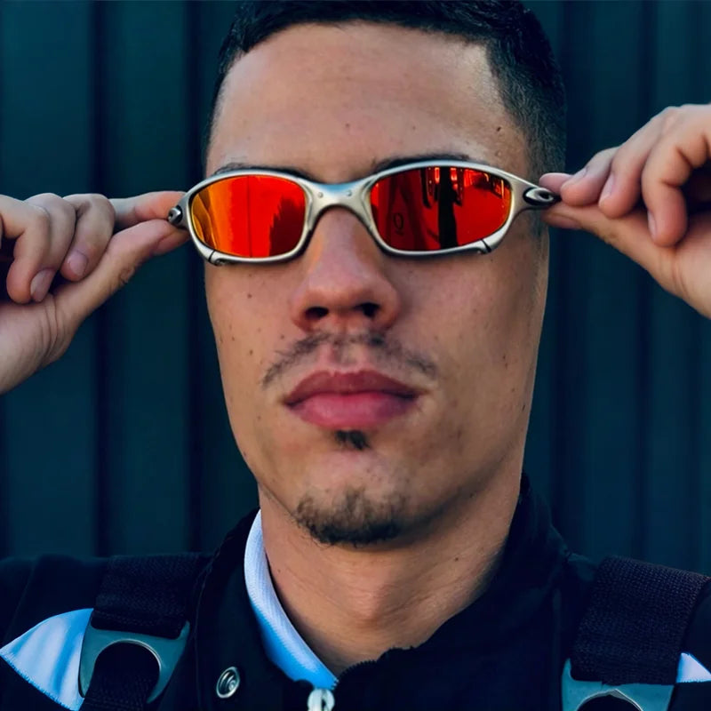 Fashion Polarized Cycling Glasses UV400 Outdoor Sports Goggles Catalpa Alloy Frame Anti-UV Riding Eyewear Accessories Main image